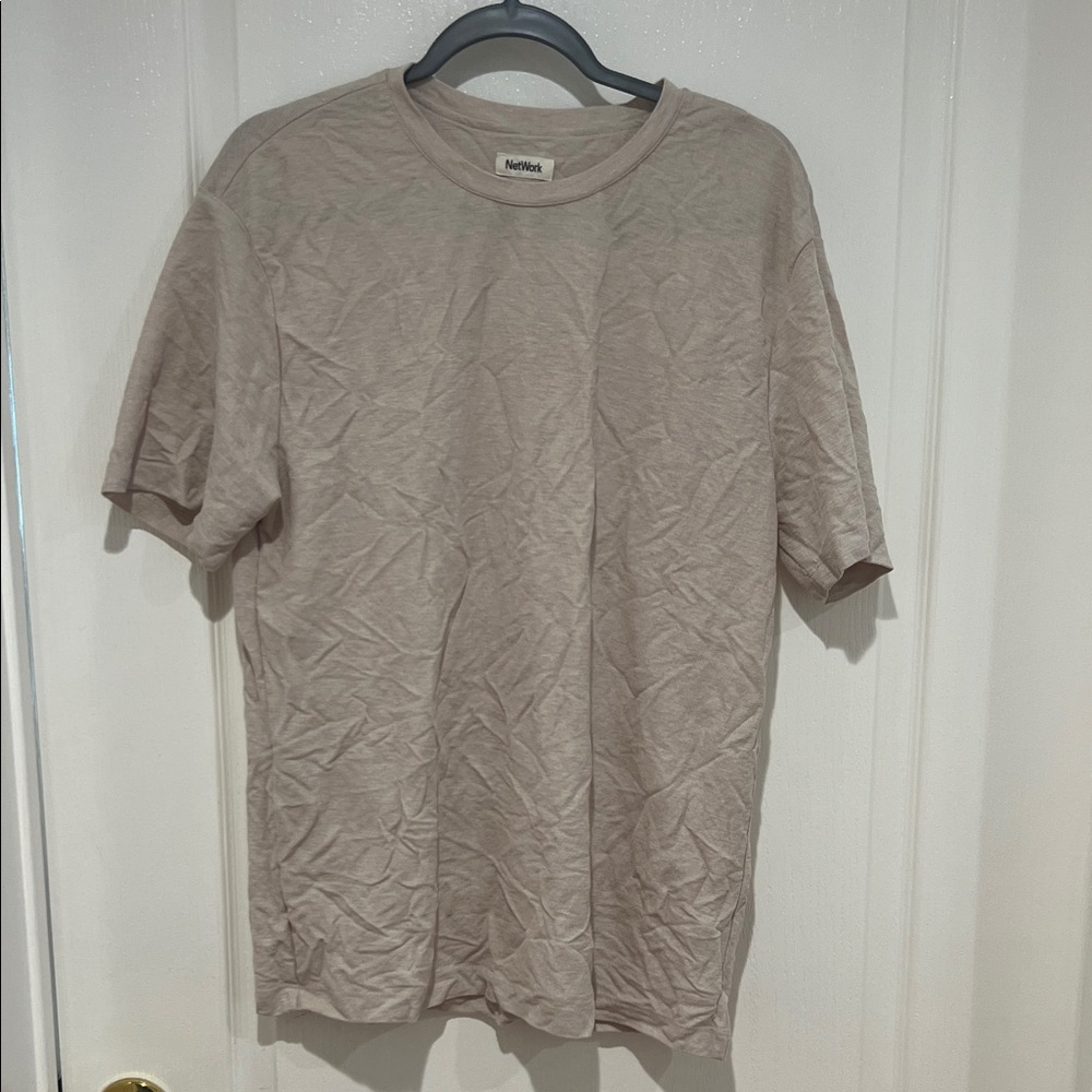 Network Beige Short Sleeve Tee
